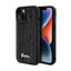 Guess Sequin Script Metal dėklas iPhone 14 (juodas)