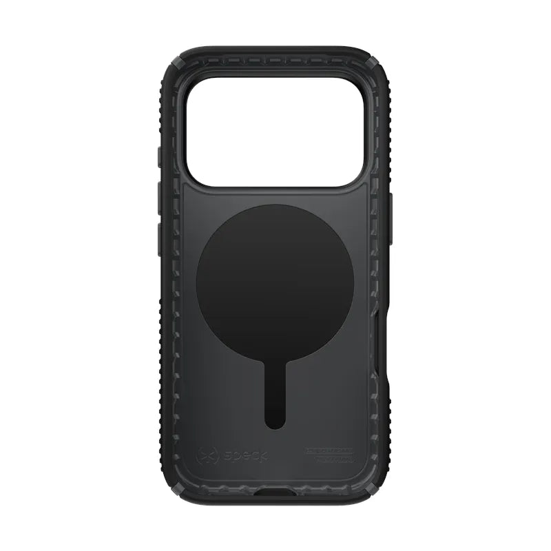 Speck Presidio2 Grip ClickLock & MagSafe – iPhone 17 Pro dėklas (juodas / pilkas / baltas)