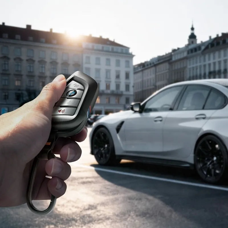Spigen BK100 – Automobilio rakto dėklas BMW išmaniajam raktui G-serija (juodas)