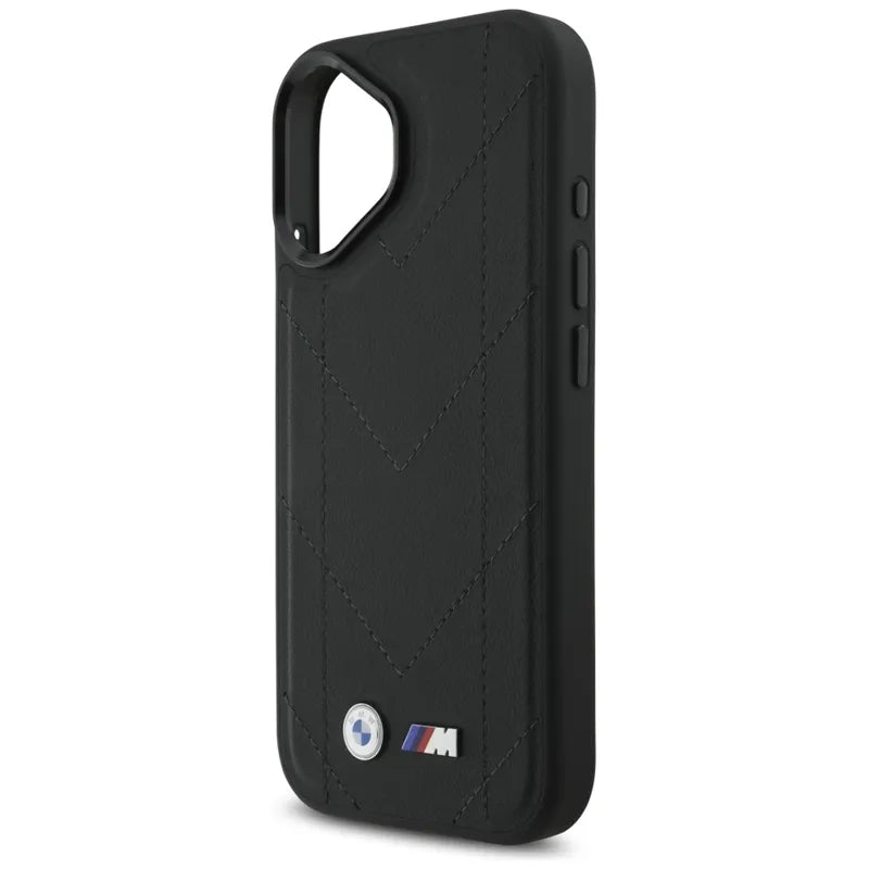BMW M Quilted Logo MagSafe – iPhone 17 dėklas (juodas)