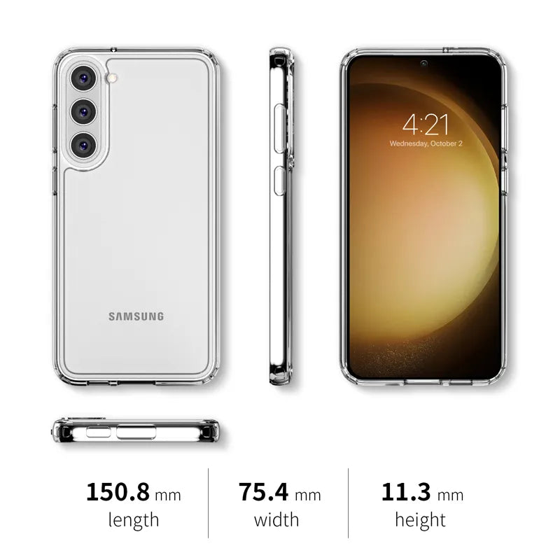 Crong Crystal Shield Cover - dėklas, skirtas Samsung Galaxy S23 (skaidrus)