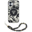Guess Palm Trees Triangle Pearl Strap MagSafe – dėklas iPhone 16 (juodas)