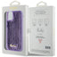 Guess Sequin Script Metal – dėklas iPhone 11 (violetinis)