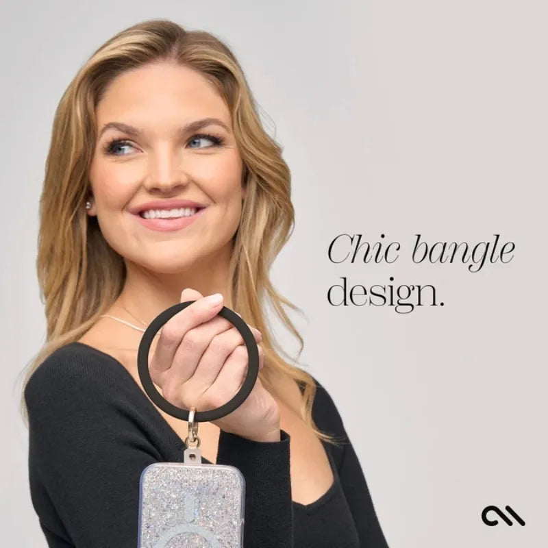 Case-Mate Phone Bangle – riešo dirželis išmaniesiems telefonams (juodas)
