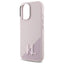 Karl Lagerfeld Silicone Shadow Metal Initial MagSafe – dėklas iPhone 16 (rožinis)