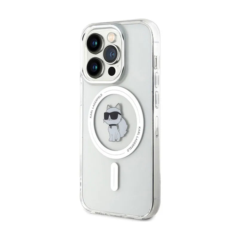 Karl Lagerfeld IML Choupette MagSafe – dėklas iPhone 13 Pro Max (skaidrus)
