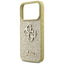 Guess Fixed Glitter Big 4G - Dėklas iPhone 17 Pro (auksinis)