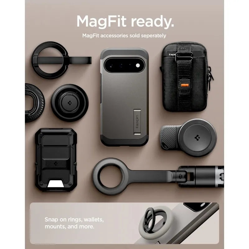 Spigen Tough Armor Mag MagSafe - dėklas Google Pixel 11 (pilkas)
