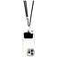 Hello Kitty Patch & Kitty Head Charm – universalus telefono dirželis / virvelė (juodas)