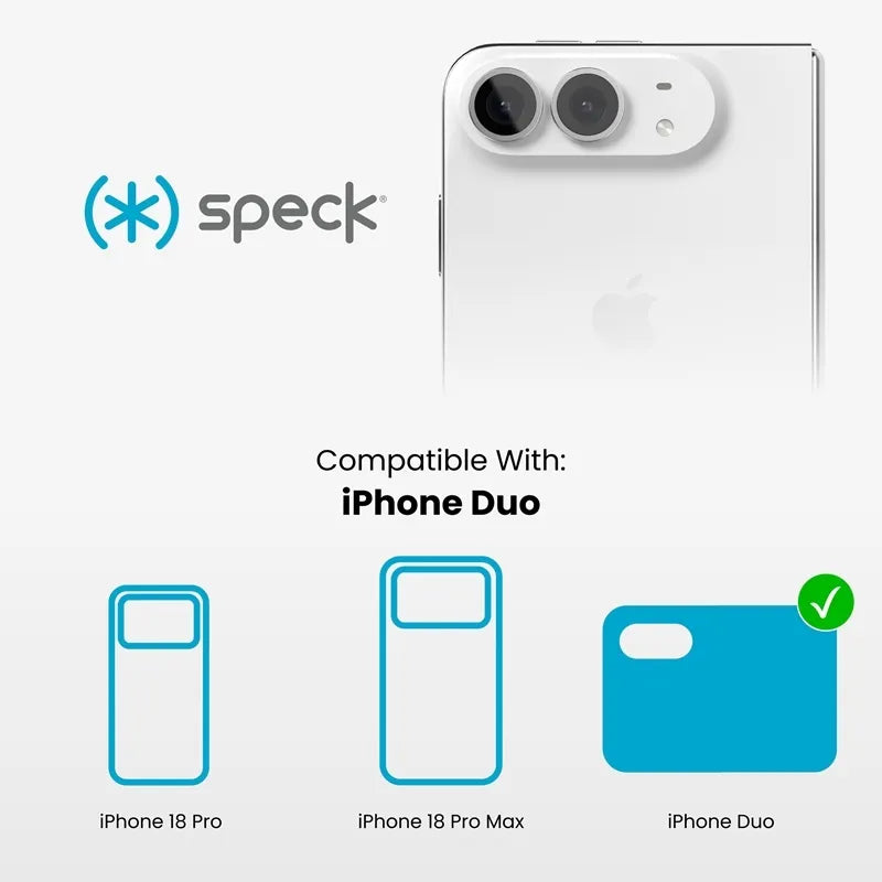 Speck Presidio Perfect Clear MagSafe – iPhone Fold dėklas (skaidrus)