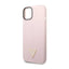 Guess Silicone Triangle Logo – dėklas iPhone 14 Plus (violetinis)