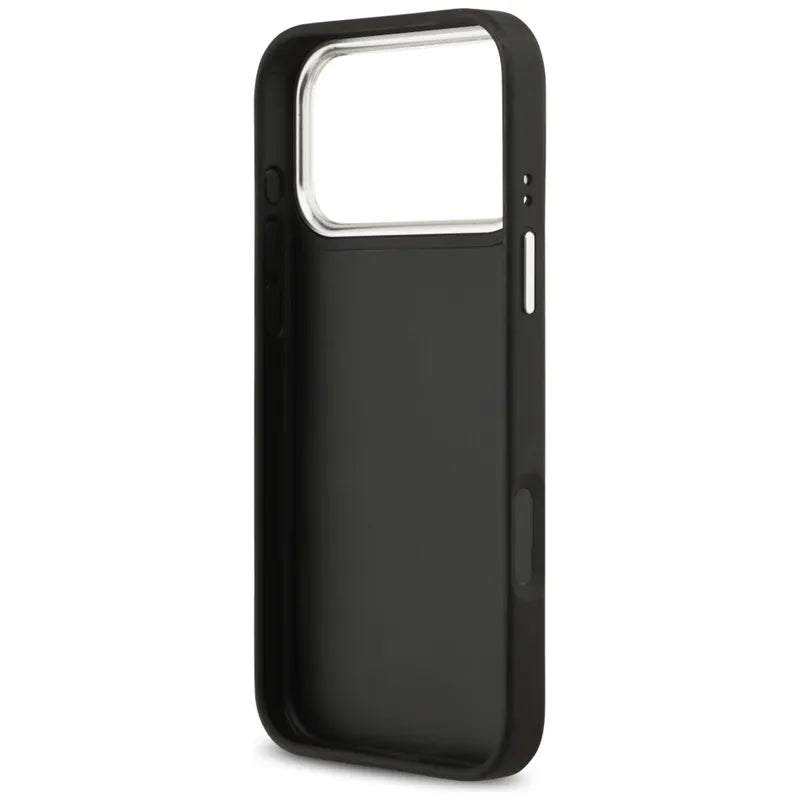 Guess Grained Big 4G Classic Logo - Dėklas iPhone 17 Pro Max (juodas)