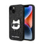 Karl Lagerfeld NFT Glitter Choupette Patch – dėklas iPhone 14 Plus (juodas)