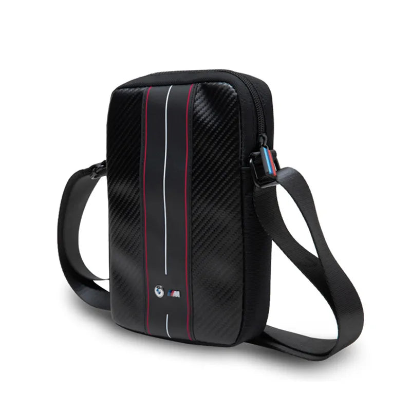 BMW Carbon Red Stripes – 8 colių planšetinio kompiuterio dėklas (juodas)