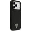 Guess Silicone Triangle Logo MagSafe – dėklas iPhone 17 Pro Max (juodas)