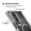 Speck Presidio Perfect-Clear Magnet – MagSafe dėklas, skirtas Samsung Galaxy Z Fold 8 (skaidrus)