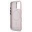 Karl Lagerfeld Silicone Shadow Metal Initial MagSafe – dėklas iPhone 16 (rožinis)