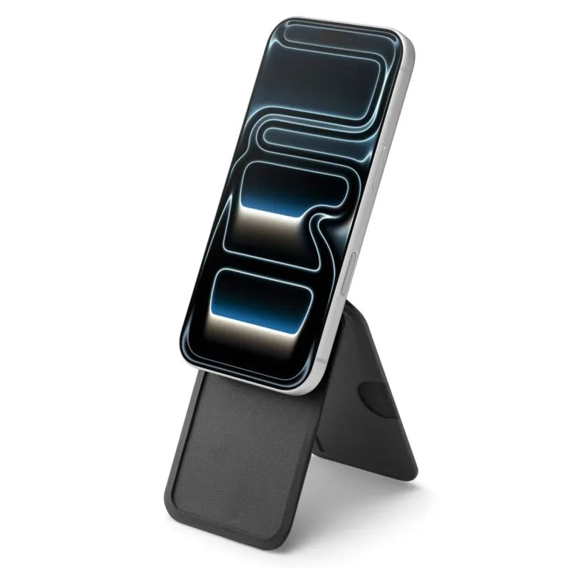 Spigen S314-2 Slim Fold Tripod MagSafe – magnetinė piniginė su stovo funkcija (juoda)