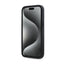 DKNY 3D Rubber Repeat Pattern – Dėklas iPhone 15 / 14 / 13 (juodas)