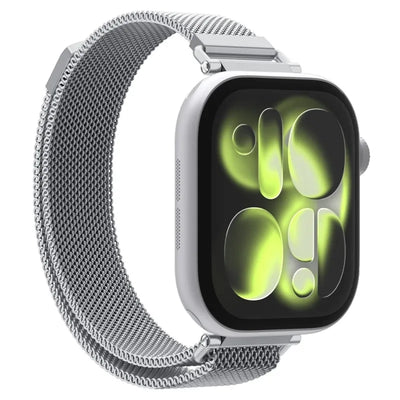 Spigen WBM4 – nerūdijančio plieno dirželis, skirtas Apple Watch 40/41/42 mm (sidabrinis)