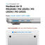 Spigen AirSkin – „MacBook Air“ dėklas 13,6 colio (M5/M4/M3/M2/2026-2022) (Frost Clear)