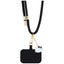 Hello Kitty Patch & Kitty Head Charm – universalus telefono dirželis / virvelė (juodas)