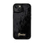 Guess Sequin Script Metal dėklas iPhone 14 (juodas)