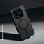Crong Hybrid Matte Magnetic – MagSafe dėklas telefonui Xiaomi Redmi Note 15 Pro+ (juodas)