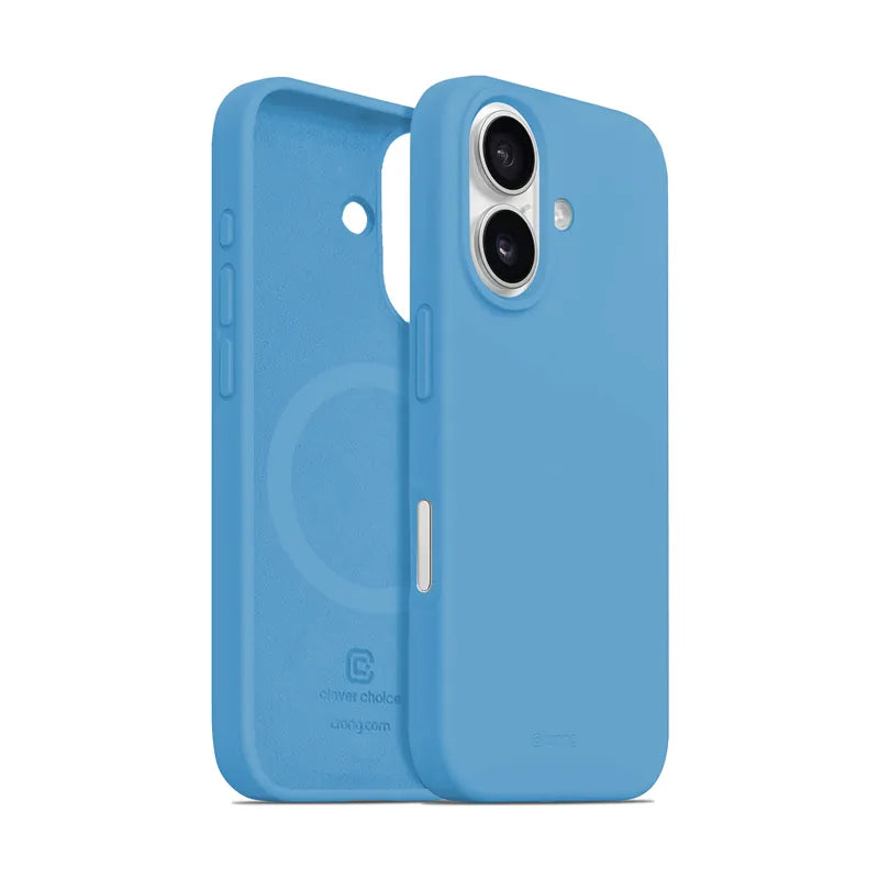 „Crong Color Cover Magnetic“ – „iPhone 16 MagSafe“ dėklas (mėlynas)