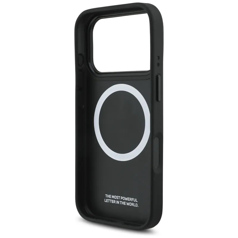 BMW M Carbon Logo MagSafe – Dėklas iPhone 17 Pro (antracito spalvos)