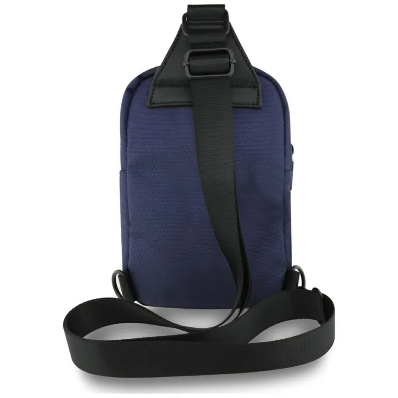 BMW Nylon Pocket & Metal Logo - Crossbody telefono krepšys (tamsiai mėlynas)