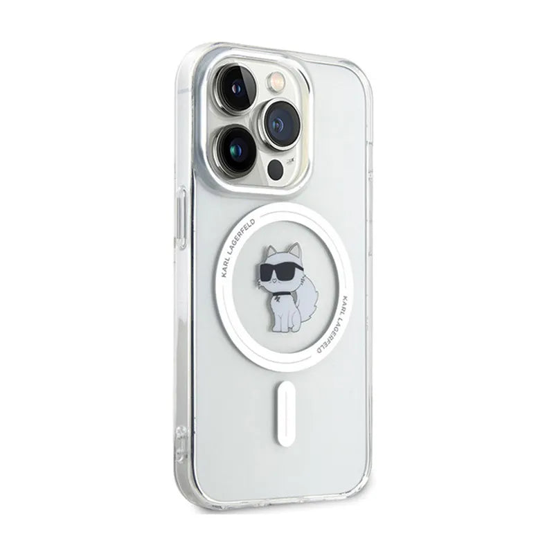 Karl Lagerfeld IML Choupette MagSafe – dėklas iPhone 13 Pro Max (skaidrus)