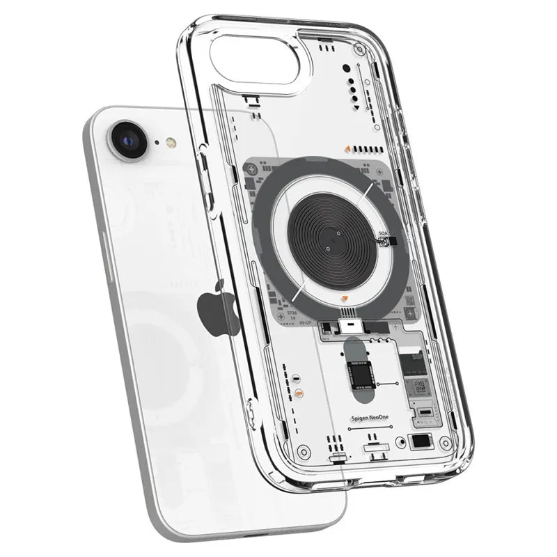 Spigen Ultra Hybrid Mag MagSafe - dėklas, skirtas iPhone 17e / 16e (Zero One)