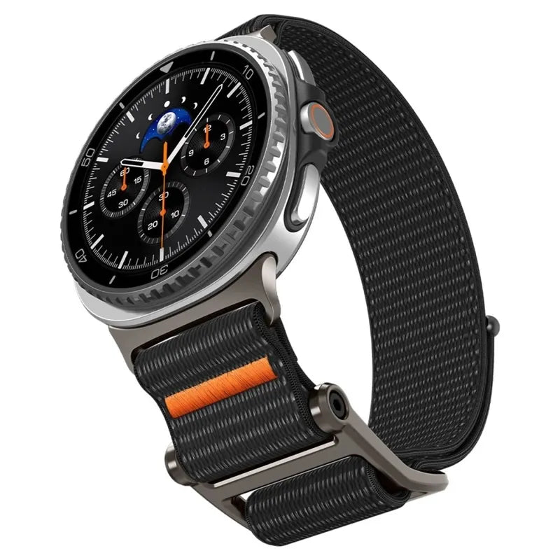 Spigen DuraPro Flex – dirželis Samsung Galaxy Watch 8 / 8 Classic 40 / 44 / 46 mm (juodas)