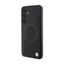 BMW Leather Half Textured & Circle MagSafe dėklas Samsung Galaxy S24+ telefonui (juodas)