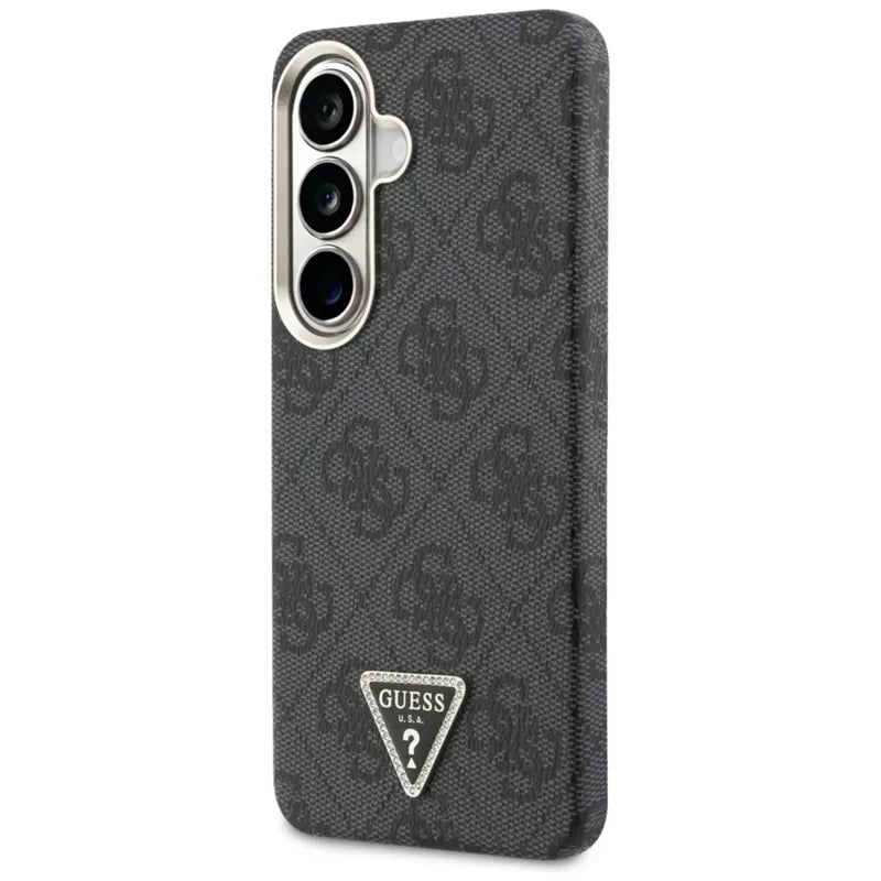 Guess 4G Triangle Logo MagSafe – dėklas Samsung Galaxy S26 (juodas)