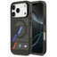 BMW M IML Metal Buttons Tricolor Lines MagSafe – dėklas iPhone 17 Pro (juodas)