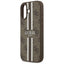 Guess 4G Printed Stripes MagSafe – Dėklas iPhone 17 (ruda)