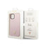 Guess Silicone Triangle Logo – dėklas iPhone 14 Plus (violetinis)