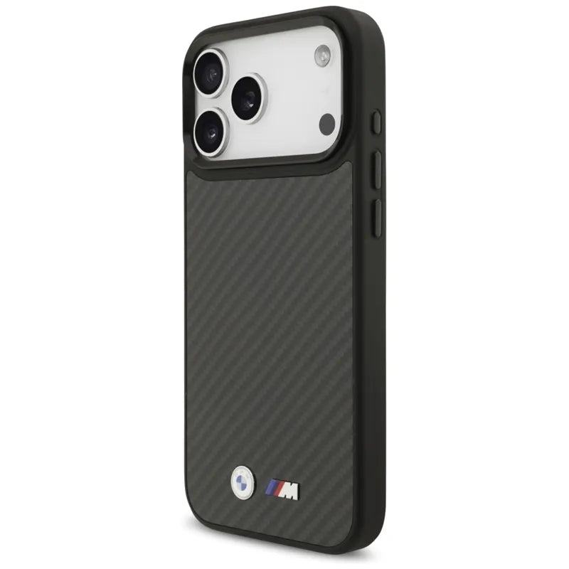 BMW M Kevlar Matt MagSafe – dėklas iPhone 17 Pro Max (juodas)