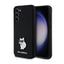 Karl Lagerfeld Silicone Choupette Metal Pin – dėklas Samsung Galaxy S24+ (juodas)