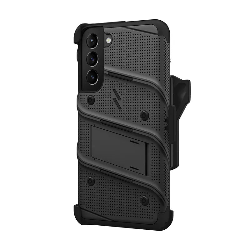 ZIZO BOLT komplektas Samsung Galaxy S22+ dėklas – juodas ir juodas
