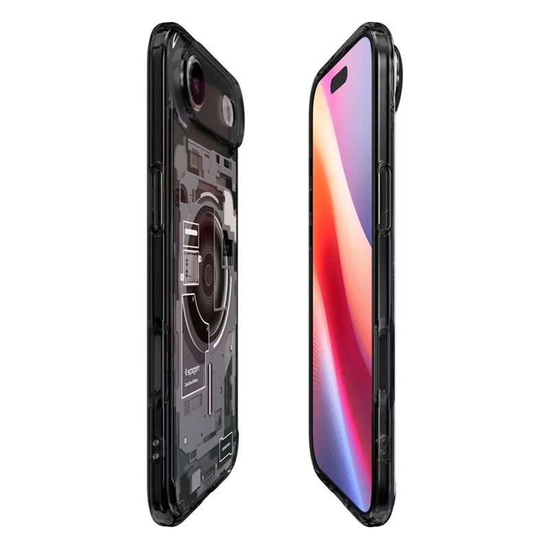 Spigen Ultra Hybrid Mag MagSafe – dėklas, skirtas iPhone Air (Zero One Black)