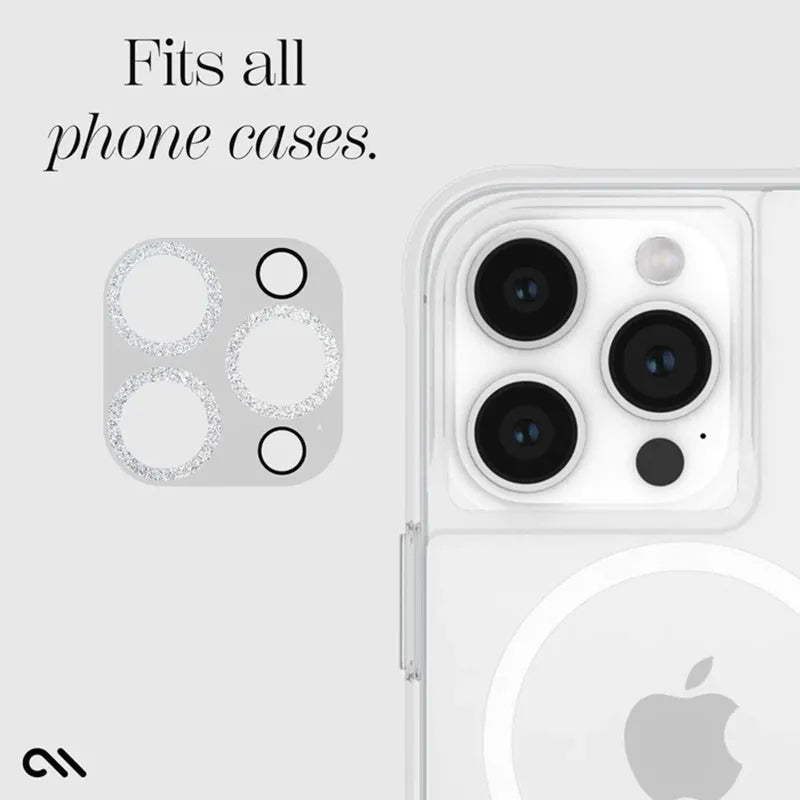 Case-Mate Sparkle objektyvo apsauga - apsauginis stiklas, skirtas iPhone 15 Pro / iPhone 15 Pro Max kamerai (Twinkle)