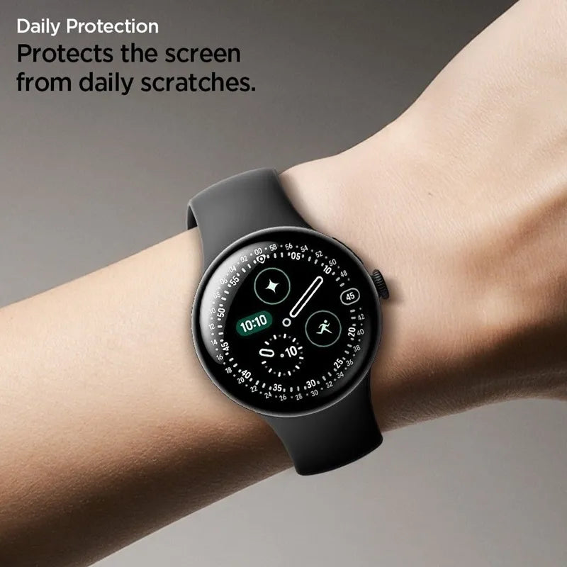 Spigen Elite Shield EZ Fit 2 pakuotė - hidrogelio plėvelė skirta Google Pixel Watch 3 / 4 / 5 41 mm (2 vnt.)