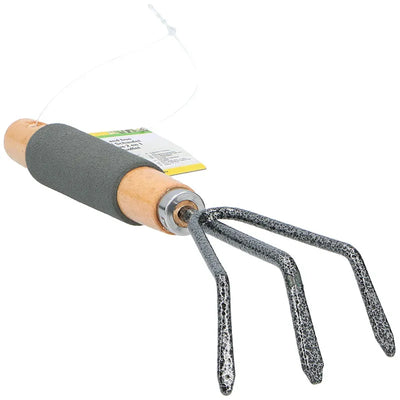 Kinzo – rankinis kultivatorius-grėbliukas sodui, tvirtas, 29 cm