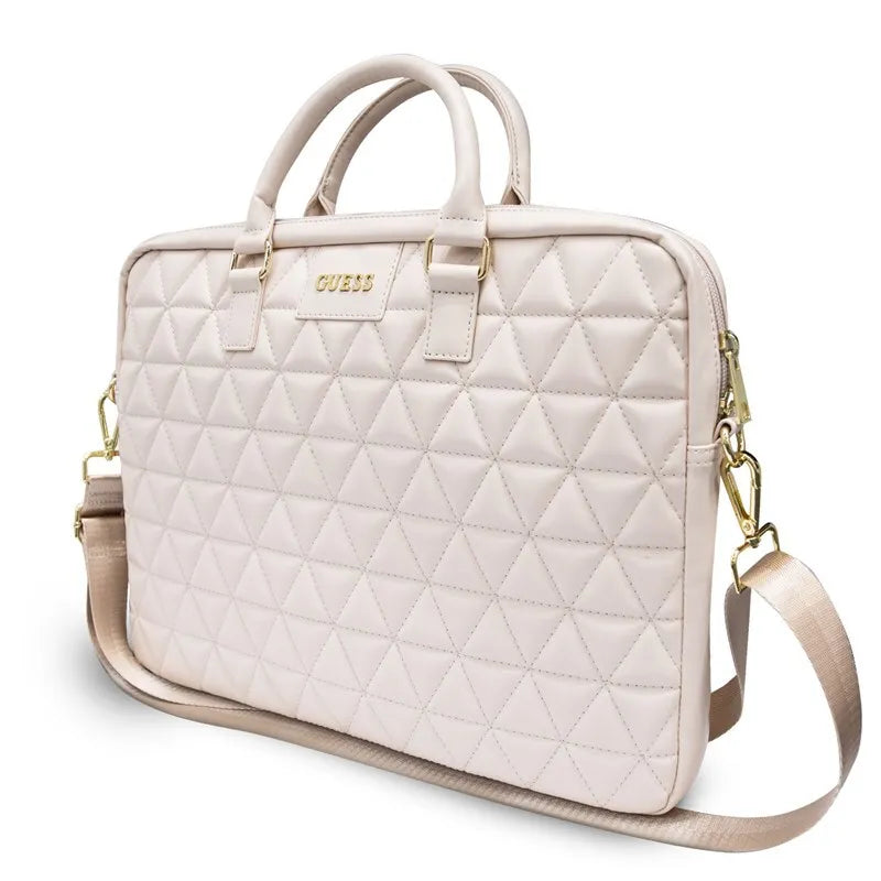 Guess dygsniuotas kompiuterio krepšys 15" (rožinis)