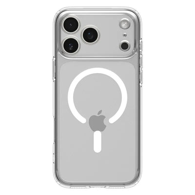 Spigen Ultra Hybrid Mag MagSafe – Dėklas, skirtas iPhone 17 Pro (Skaidrus/Baltas)