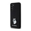 Karl Lagerfeld Silicone Choupette Metal Pin – dėklas Samsung Galaxy S24+ (juodas)