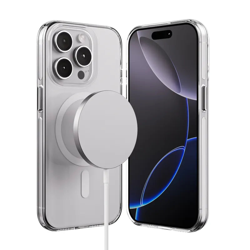 Crong Clear MAG Pro - iPhone 15 Pro MagSafe dėklas (skaidrus)